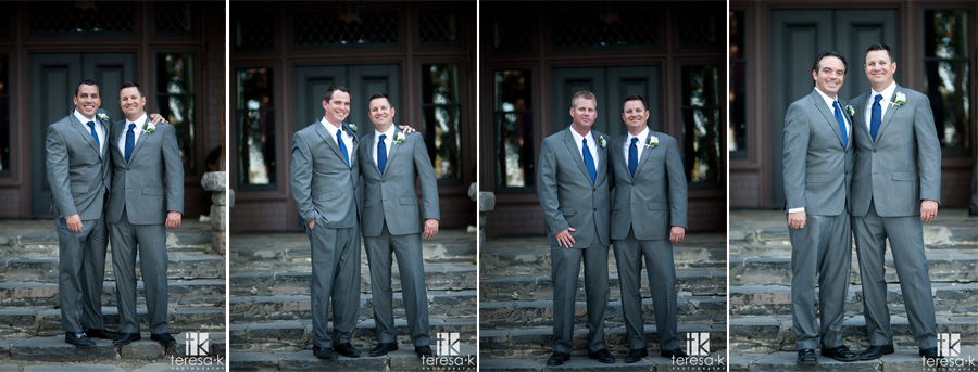 groomsmen in fitted suits